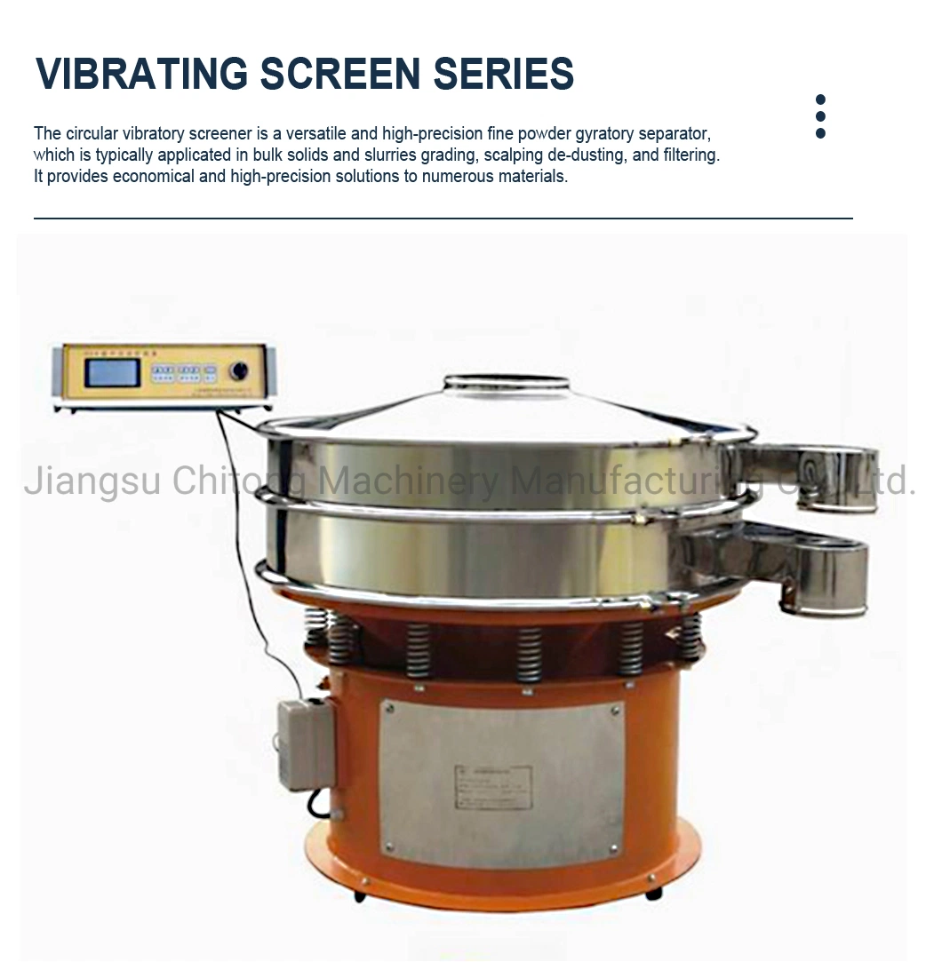 Zs Series High Precision Multilayer Sieving Circular Rotary Vibrating Screen Machine