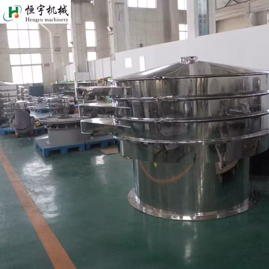 Agitador de peneira vibratória rotativa circular de material industrial de pó e pellets de preço de fábrica na China