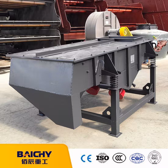 Máquina de peneiramento de areia automática 3~5t/H peneira vibratória linear para venda