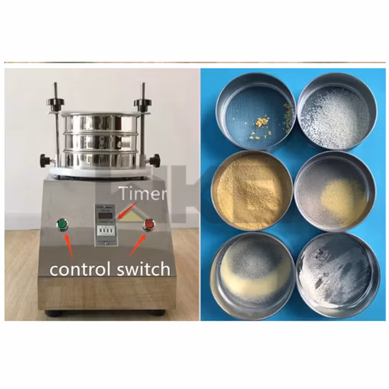 Peneira de agregado de laboratório, teste de laboratório, máquina vibratória elétrica testadora com sistema ultrassônico
